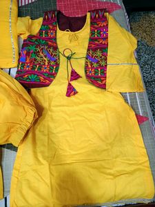 Haldi Ceremony suit Set wit Dupatta And Koti