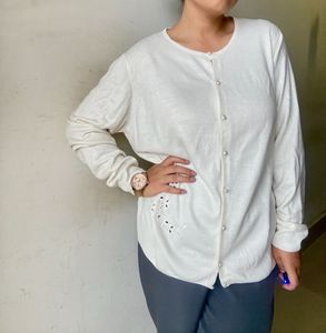 Marks &amp; Spencer White Sweater