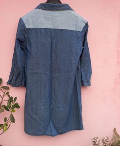 MANGO Denim Dress