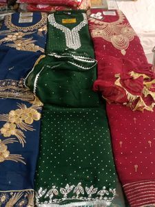 Elegant Salwar Kameez Sets 3pc Combo