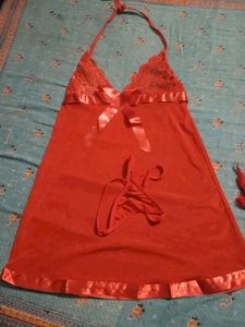 Red Lace Babydoll Lingerie