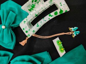 Green Hair Accessories Bundle