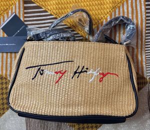 Tagged Tommy Hilfiger Natural Woven Shoulder Bag