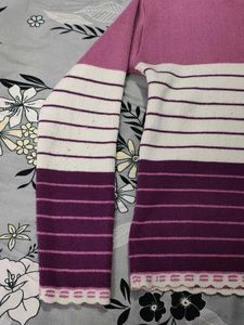 Striped Turtleneck Sweater
