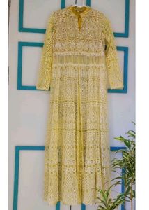 Full Embroidered Front Slit Kurta