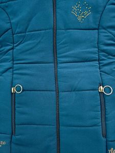 Girls Blue Padded Jacket
