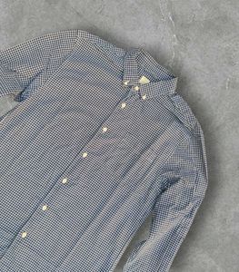 Checkered Blue Long Sleeve Shirt