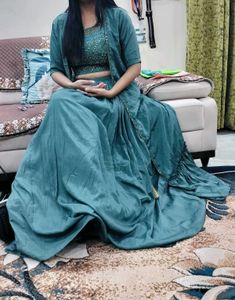 Lehenga Choli And Shrug Set
