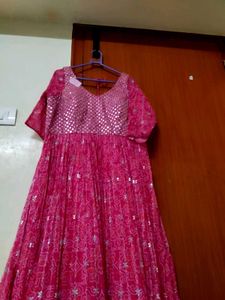 New Pink Embellished gown