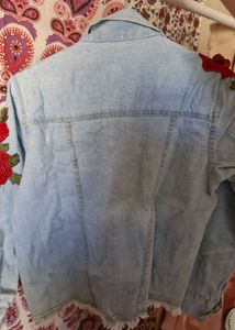 Denim Jacket With Rose