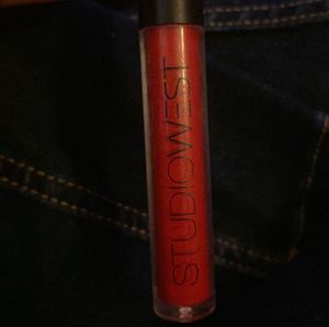 Studio West Red Eyeliner and Lip Gloss Set