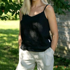 Black Noodle Strap Top