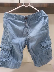 Blue Cargo Shorts