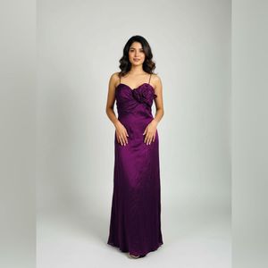 Elegant Purple Maxi Dress