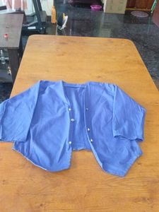 Blue Button-Down Jacket