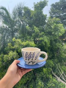 Handcrafted Ceramic Cup & Saucer