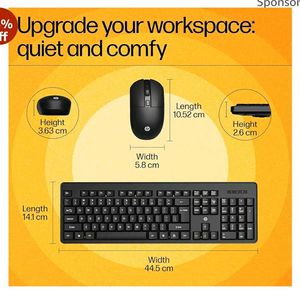 HP KM200 Wireless Keyboard Mouse Combo