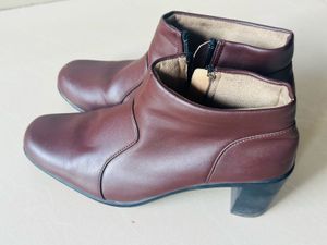 Brown Leather Ankle Boots