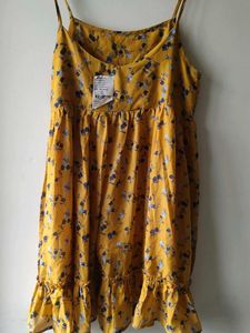 Mustard Floral Sundress