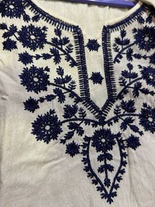 Embroidered Cotton Kurti