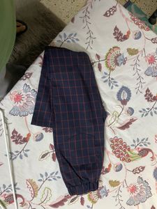 Navy &amp; Red Plaid Suit Set