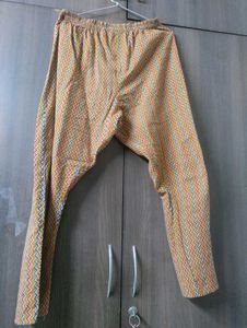 Mustard Cotton Kurta Pant Set