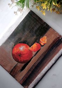 Aclyric Still Life Painting With Cans Sheet