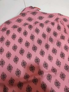 Pink Patterned Shirt Zudio Brand