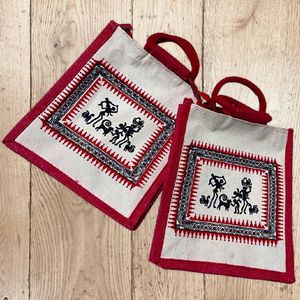 Offer 🔥 NEW Tribal Jute Tote Bags