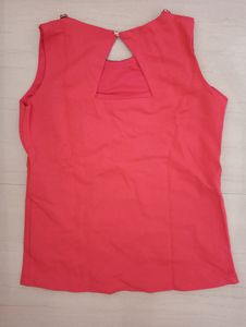 Pink Color Sleeve Less Top