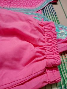 Pink Embroidered Kurta Set