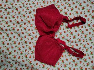 Sexy Red Underwired Bra