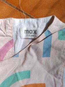 Cute Rainbow Print Dress