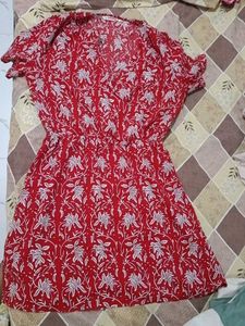 Red And White Beautiful Mini Dress