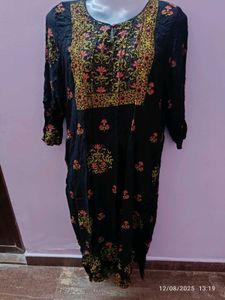 Xxl Avaasa Black Kurta