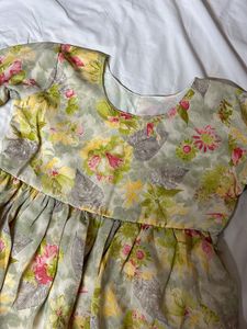 floral short kurti