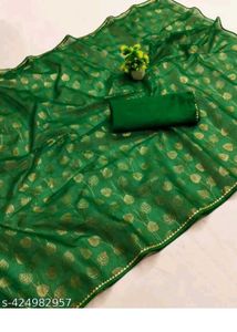 Elegant Green Saree