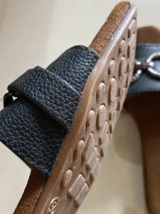 Leather Slip-on Sandals