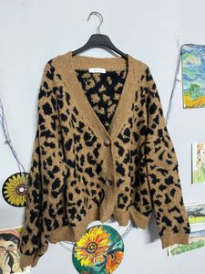 Leopard Print Cardigan🐻🖤