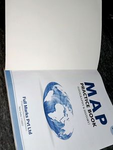 Map Practice Book Class 10  Fullmarks
