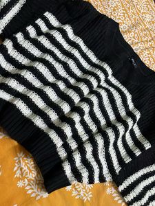 Striped Knit Sweater