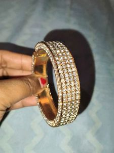 Gold &amp; Black Cuff Bracelet