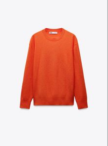 Zara Orange Knit Sweater