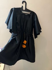 Black Silk Dress Size L