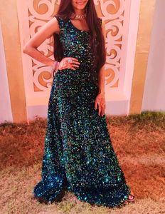 Shiny Green Gown