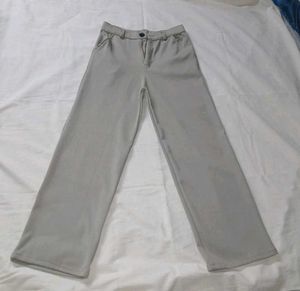 Grey straight Leg Pants