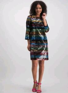 PLUS SIZE SEQUIN DRESS