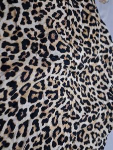 Leopard Print Button-Down Top