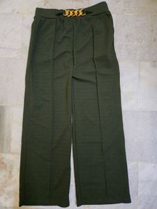Olive Green Chain Detail pant