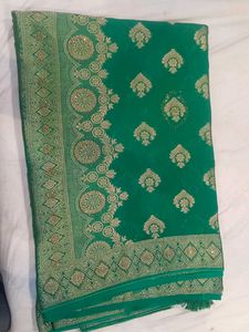 Elegant Green Saree